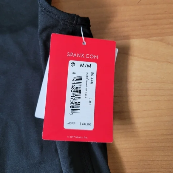 Spanx Transformation Black Side Zipper Racerback Tank Top Size M NWT - Picture 11 of 13